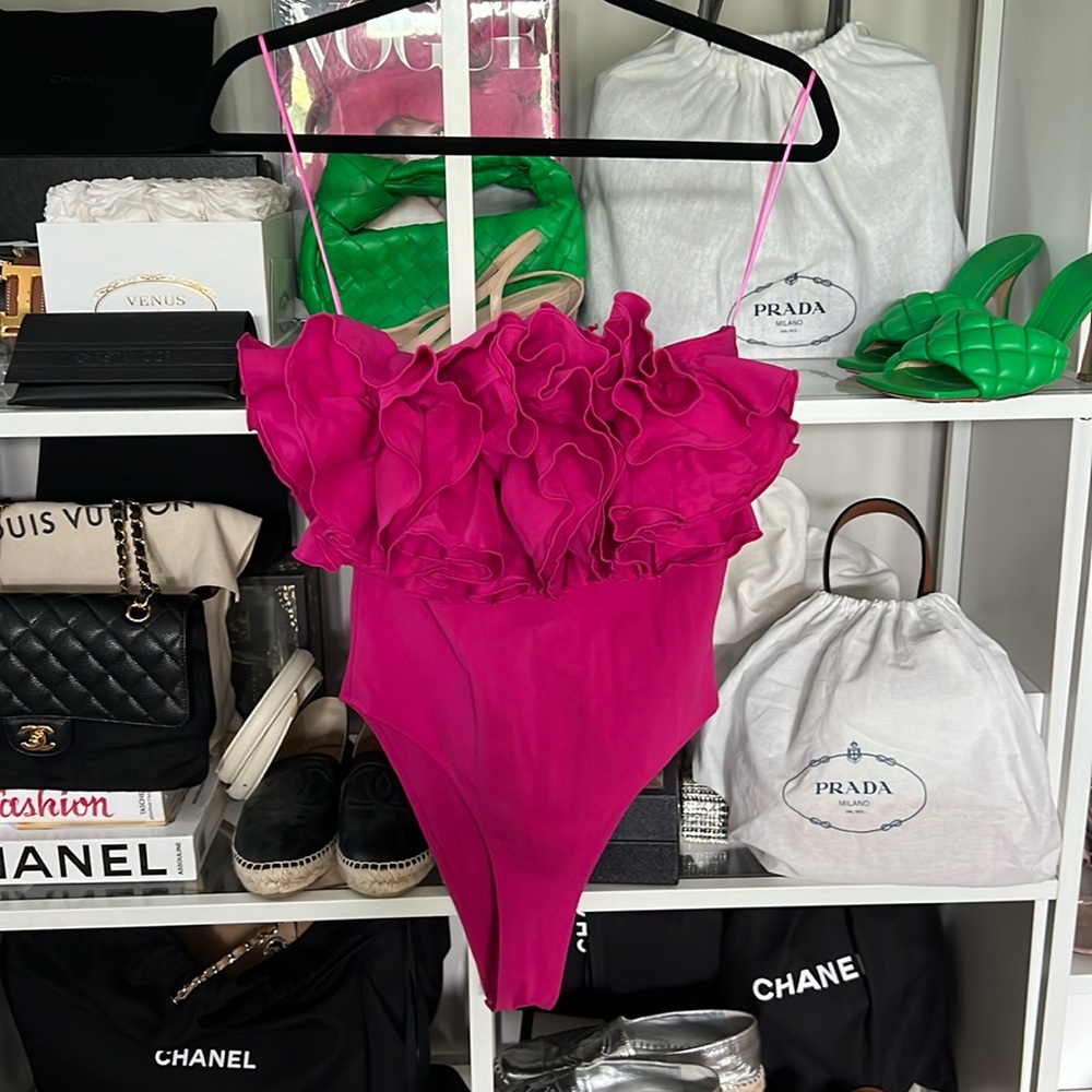 Zara strapless tie body suit